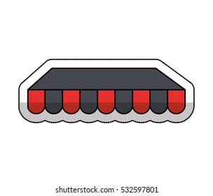 parasol commercial isolated icon vector illustration design