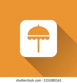parasol icon. Beach umbrella symbol