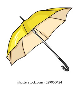 Parasol icon in cartoon style isolated on white background. Golf club symbol stock vector illustration.
