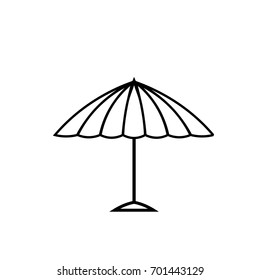 Parasol icon in color