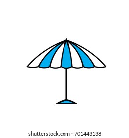 Parasol icon in color