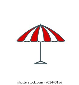 Parasol icon in color