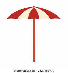 Sonnenschirm Symbol Design Bild flache Vektorgrafik.