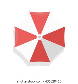 Parasol. Icon on isolated background