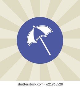 parasol icon. sign design. background