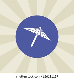 parasol icon. sign design. background