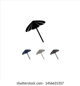 Parasol icon simple concept logo