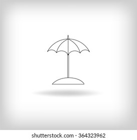 Parasol Icon. Vector Illustration