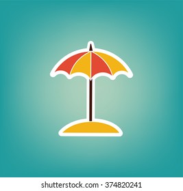 Parasol Icon. Vector Illustration