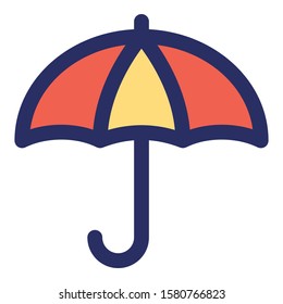 
Parasol Isolated Vector with Outline icon which can easily modify or edit
