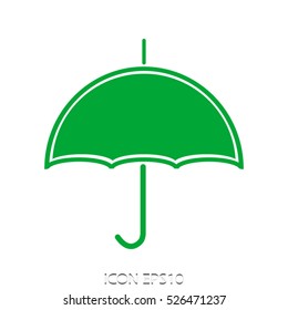 parasol, protection, shelter, vector icon, eps10