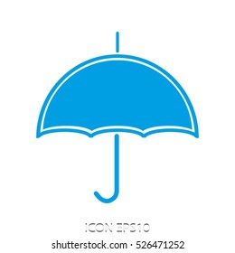 parasol, protection, shelter, vector icon, eps10