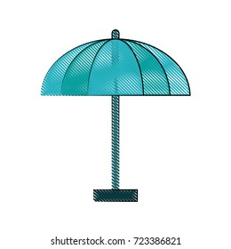parasol or umbrella icon image 