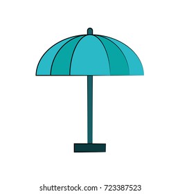 parasol or umbrella icon image 