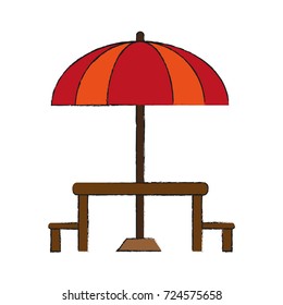 parasol or umbrella icon image