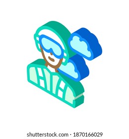 paratrooper worker glyph icon vector. paratrooper worker sign. isolated contour symbol black illustration