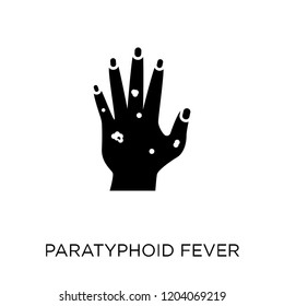 Paratyphoid fever icon. Paratyphoid fever symbol design from Diseases collection. Simple element vector illustration on white background.