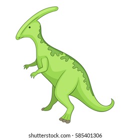 Parazavrolofus, icon. Cartoon illustration of parazavrolofus, vector icon for web