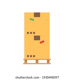Parcel box. Box cartoon vector. free space for text. wallpaper. copy space.