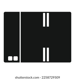 Parcel box icon simple vector. Eco bag. Recycle pack