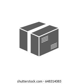 Parcel box icon in trendy flat style isolated on white background. Symbol for your web site design, logo, app, UI. Vector illustration, EPS