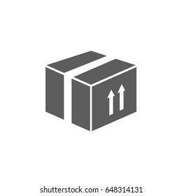 Parcel box icon in trendy flat style isolated on white background. Symbol for your web site design, logo, app, UI. Vector illustration, EPS