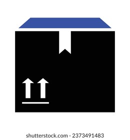 Parcel Box Icon, Vector Graphics