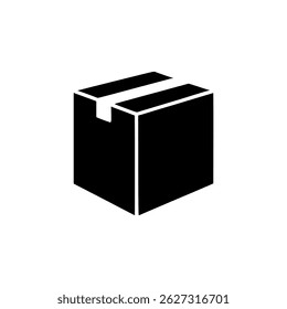 parcel box packaging delivery logo vector illustration template design