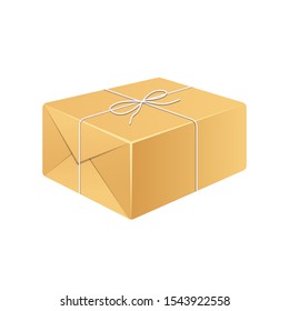 Parcel box vector design illustration isolated on white background