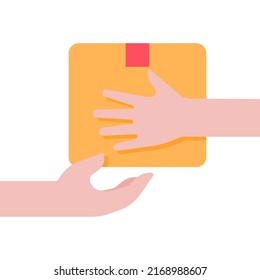 parcel boxes for online delivery Internet ordering concept