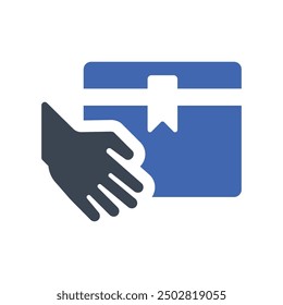 Parcel delivery icon, Vector Graphics