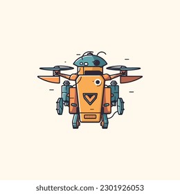 parcel delivery robotic drones logo 