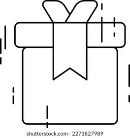 Parcel delivery service icons with black outline style. Shipping logistics symbol sign. Simple vector illustration. Related to package, fee, fast courier