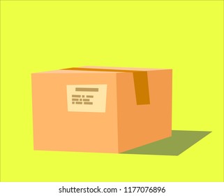 Parcel. Delivery service. Vector illustration in cartoon style