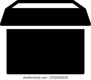 Vector de ilustración de icono de glifo de paquete
