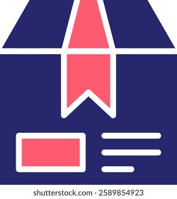 Parcel Icon Fill Vector Illustration