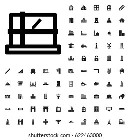 Parcel icon illustration isolated vector sign symbol. architecture icons vector set. on white background