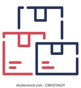 Parcel icon illustration, for uiux, infographic, etc