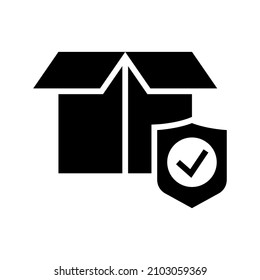 Parcel icon isolated on white background