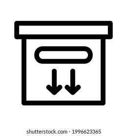 parcel icon or logo isolated sign symbol vector illustration - high quality black style vector icons
