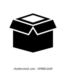 icono de paquete o logotipo símbolo de signo aislado ilustración vectorial - iconos vectoriales de estilo negro de alta calidad
