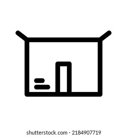 parcel icon or logo isolated sign symbol vector illustration - high quality black style vector icons
