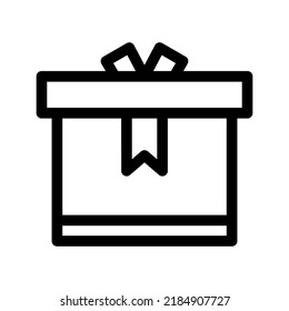icono de paquete o logotipo símbolo de signo aislado ilustración vectorial - iconos vectoriales de estilo negro de alta calidad
