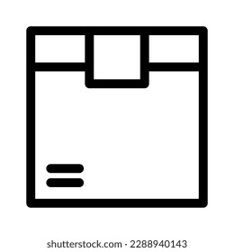 parcel icon or logo isolated sign symbol vector illustration - high quality black style vector icons