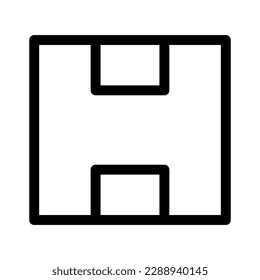 parcel icon or logo isolated sign symbol vector illustration - high quality black style vector icons