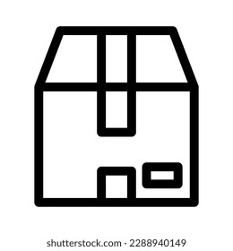 icono de paquete o logotipo símbolo de signo aislado ilustración vectorial - iconos vectoriales de estilo negro de alta calidad