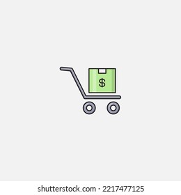 Parcel icon sign vector,Symbol, logo illustration for web and mobile