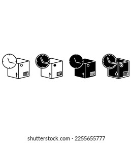 Parcel icon vector. delivery illustration sign. mail. Post symbol. Mail logo.