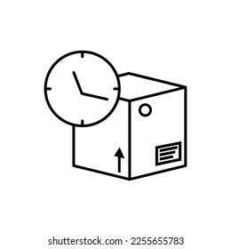 Parcel icon vector. delivery illustration sign. mail. Post symbol. Mail logo.