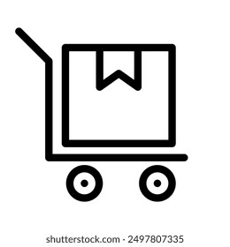 Parcel icon vector. delivery illustration sign. mail. Post symbol. Mail logo.